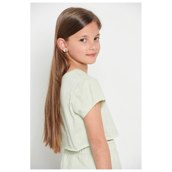 Bodytalk Παιδική κοντομάνικη μπλούζα Crop Top